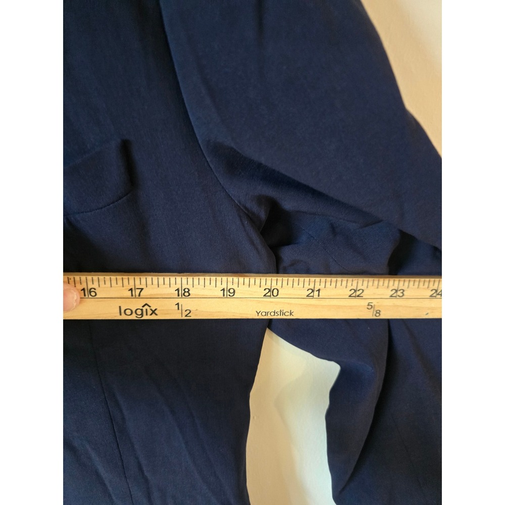 Ralph Lauren Black Label Women's Navy Wool Equestrian Blazer Gold Buttons Size 8 - Picture 8 of 9